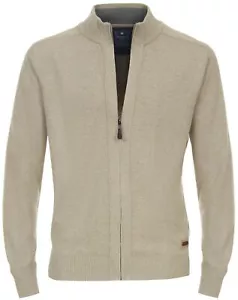 REDMOND Cardigan taglie forti senza tasche beige 2XL-6XL - Foto 1 di 8