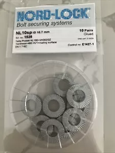 Nord-Lock 1528 Wedge Lock Washer, For Screw Size M10 Steel, Advanced Corrosion - Picture 1 of 3