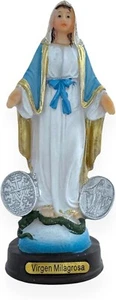 6" Our Lady of Grace Miraculous Medals Statue Figure Imagen Virgen Milagrosa - Picture 1 of 1