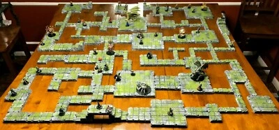 Huge Dungeon Tile Modular Set Dungeons & Dragons Pathfinder d&d terrain 28mm  - Image 1 of 4