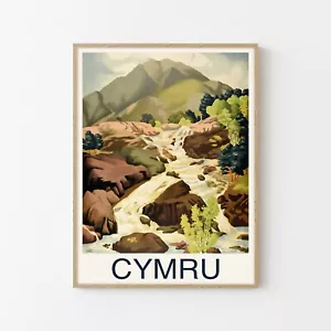 Cymru Wales Vintage Travel Poster Fine Art Print | Home Decor - Picture 1 of 7