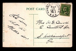 1911 Harris & WINCHES RPO Card - L21147