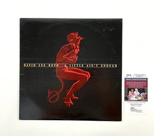 David Lee Roth handsignierte A Little Ain't Enough Vinyl Schallplatte JSA COA Van Halen - Bild 1 von 4