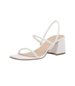 NEU Marc Fisher Galvin Damen-Sandalen Blockabsatz weiß Größe 10 - Bild 1 von 9