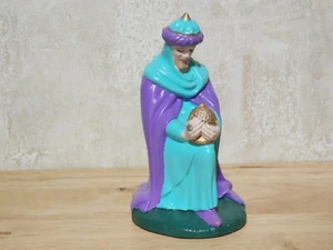 Nativity Figure Hand Painted Holland Mold Kneeling Wise Man Ceramic - Picture 1 of 5