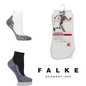 Running Socks Women FALKE - Short Light Volume Ergonomic Cushioned - White/Black - Picture 1 of 6