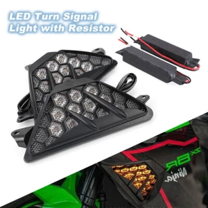 Intermitente de luz de señal de giro LED con resistencia para Kawasaki Ninja ZX-6R 300 400 650 - Imagen 1 de 24