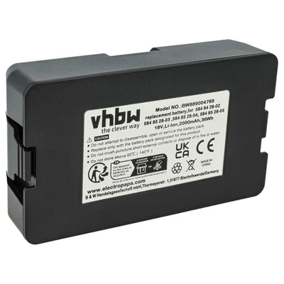 VHBW Batteria per Gardena SILENO+ R130Li R160Li R100LI 2Ah 18V