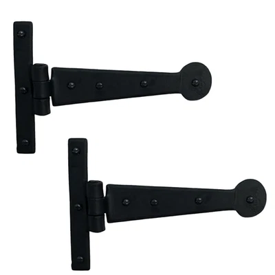 Bisagra de correa de frijol colonial en herrajes de hierro forjado 6 pulgadas Foto 1 de 2