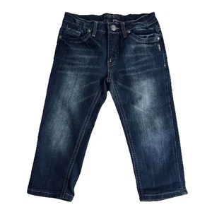 Silver Jeans Capri Little Girls 8 Dark Blue Adjustable Waist Measures 23 x 14 - Picture 1 of 7