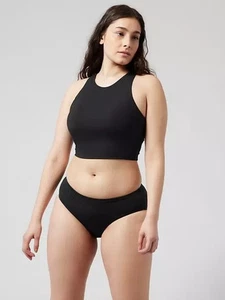 Athleta Conscious Crop POWERVITA Sports TOP Cup D-DD BLACK SMALL S NEW - Picture 1 of 4