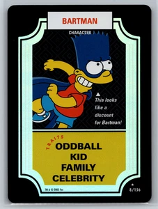 Bartman The Simpsons TCG Character Card 8/156 Bart Simpson - Picture 1 of 2