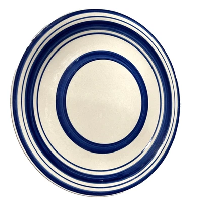 Plato de cena de gres Royal Norfolk Circle BANDAS A RAYAS AZULES 10,5 pulgadas cantidad 1 Foto 1 de 4