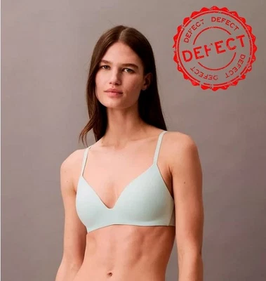 Sujetador Camiseta VERDE COMO NUEVO CON ETIQUETAS CALVIN KLEIN Ajuste Perfecto Sin Alambres COMO NUEVO 34A Foto 1 de 4