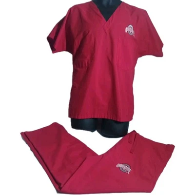 Conjunto Médico Landau Ohio State NCAA Parte Superior Parte Inferior Talla Mediana  Foto 1 de 4
