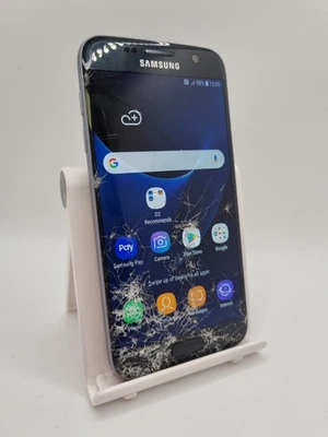 Samsung Galaxy S7 Black O2 Network 32GB 5.1" Android Smartphone #S03 - Image 1 of 4