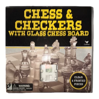 Cardinal Games Chess and Checkers with Glass Board - Image 1 of 3