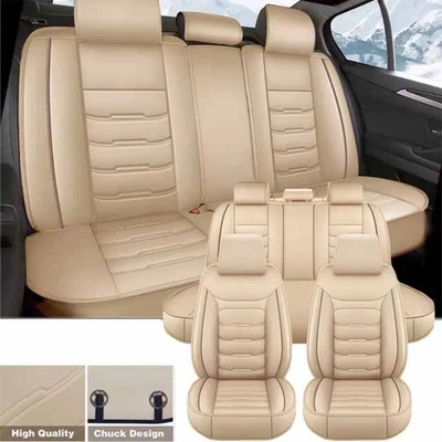 For Acura RDX TLX RLX 5-Seat Full Set Seat Cover Leather Protector Cushion US - Image 1 of 4