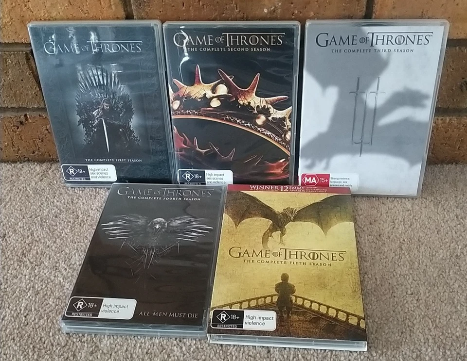 Game Of Thrones Seasons 1-5 DVD SET Like New - image 1 of 4
