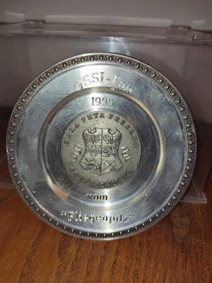 Circus Fliegenpilz Zinnteller Ossi Fan Ostfriesland Norden Zirkus Cirque Circo - Bild 1 von 4