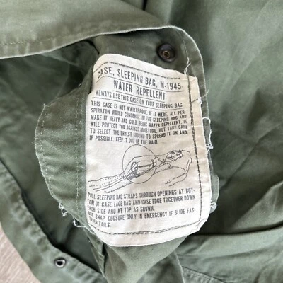 Funda Saco de Dormir Momia Militar Ejército Segunda Guerra Mundial Estilo M1945 OD Verde Foto 1 de 2