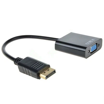 Displayport DP To VGA 15Pin Female Cable Converter Adapter Display Port DP VGA - Image 1 of 4