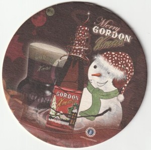 BEER MAT - JOHN MARTIN (GENVAL, BELGIUM) - MERRY GORDON CHRISTMAS (C)