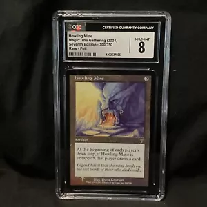 Howling Mine FOIL Settima Edizione 7a Nuova Nuova Nuova Nuova Nuova CGC (7026) Grado 8 Magic MTG - Foto 1 di 3