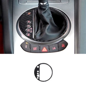 For Audi TT 2008-2014 Carbon Fiber Interior Central Gear Shift Ring Cover Trim - Picture 1 of 11