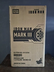 Hot Toys MMS664D48 Iron Man Mark III (2.0) Special Edition 1/6 Figure Sealed US - Picture 1 of 4