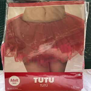 Women's adult Red tutu NEW Amscan one size fits most costume accessory 