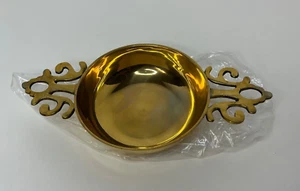 International Imports India Brass Bowl Dish Double Handled Candy Change Porridge - Picture 1 of 7
