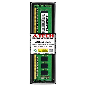 4GB 1Rx8 PC3L-12800E ECC UDIMM ASUS KGPE-D16 M4A78LT M5A97 PRO P9D-MX Memory RAM - Picture 1 of 4