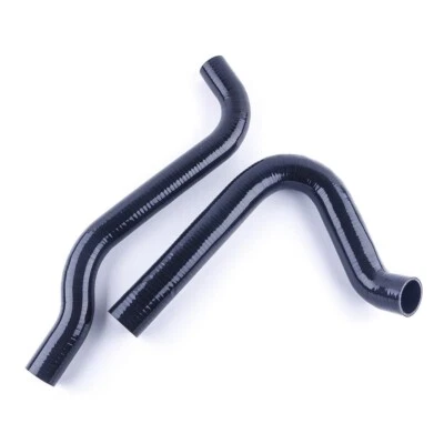 Black Silicone Radiator Hose for 1968-1972 Chevrolet GMC C/K Pickups 307 327 350 Foto 1 de 4