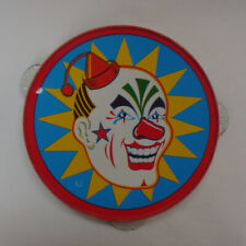 Vintage Litho Clown Party Tambourine Noisemaker Creepy