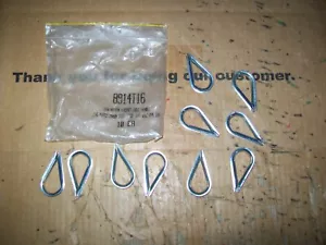 10 Of Unbranded Thin Pattern Aircraft Cable Thimble 7/32-1/4 Wire Rope Dia. - Picture 1 of 4