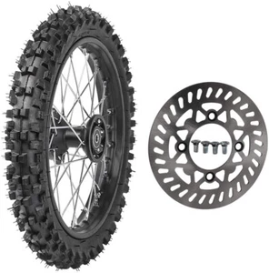 12mm Front 60/100-14 Wheel Tire Rim With Disc Rotor For Dirt Pit Bike CRF SSR US - Picture 1 of 7