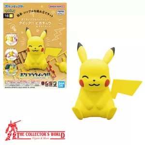 Pokémon Plamo Plastic Kit Pikachu Quick Collection 16 Figure Bandai Originale - Foto 1 di 1