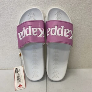 KAPPA 222 BANDA ADAM 9 SLIDES 'White/Pink Mens Size 10 - Picture 1 of 11