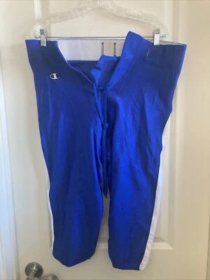 Mens NEW Champion Spandex Blue White Football Jock Compression Pants Size XXL - Изображение 1 из 4