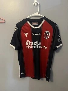 Macron BOLOGNA FC 2020/21 S Home Football Shirt Soccer Jersey Calcio Maglia BFC - Picture 1 of 5