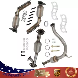 2x Front & 2x Rear Catalytic Converter For 2005-2011 Toyota Tacoma 4.0L V6 4WD - Picture 1 of 12