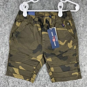 Phat Farm Shorts Boys 6 Green Camo Stretch Waist Youth Designer Military - Picture 1 of 7