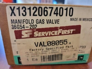 White-Rodgers/Emerson 2 Stage Manifold Gas Valve 36G54-202 NEW - Picture 1 of 4