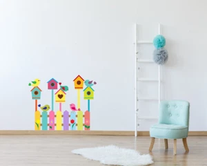 Birds and Bird Houses Wall Sticker - Picture 1 of 4