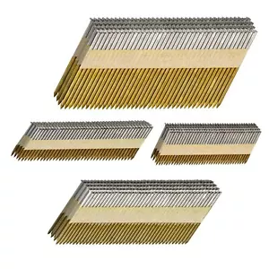 34-30 Degree Framing Nails 4 Sizes (2"+2-1/2"+3.0" Ring+3-1/2" Smooth), D Hea... - Picture 1 of 5