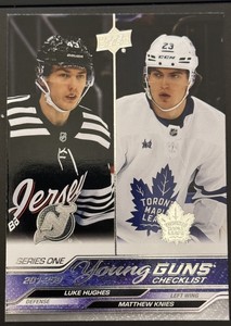 2023-24 Upper Deck Series 1 Young Guns Checklist #250 Matthew Knies Luke Hughes
