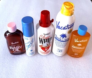 Productos de protección solar Vacation® Leisure Enhancing - 5 artículos nuevos sellados - Imagen 1 de 8