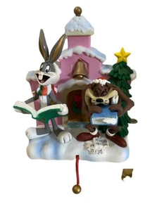 Taz Buggs Looney Tunes Iglesia Medias Colgador Navidad Adornos De Colección NUEVO - Imagen 1 de 9