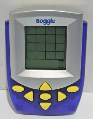 Boggle Electronic Hand Held 3 Minute Word Search Game Hasbro 2002 Play Tested - Image 1 of 4